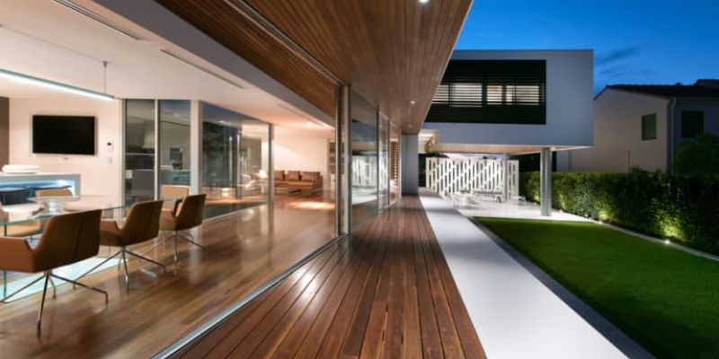 Hardwood timber decking