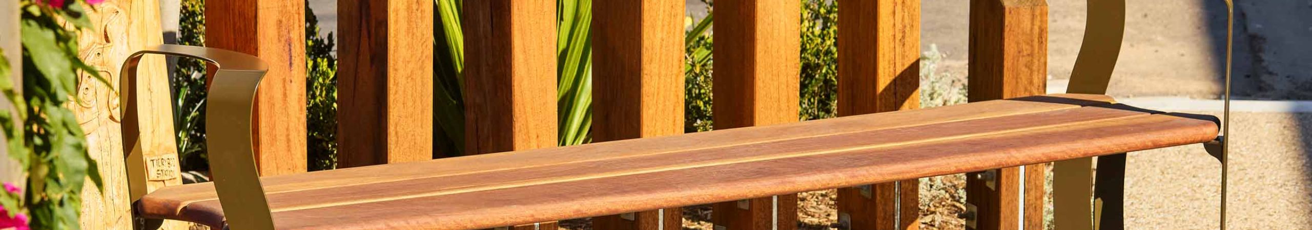 Miles Streetscape - Platinum Timber & Ply - hardwood timber, spotted gum hardwood, council outdoor furniture, timber outdoor furniture
